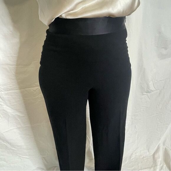 Revolve Donna Karen Silk Waistband Dress Trousers Pants - Picture 9 of 13
